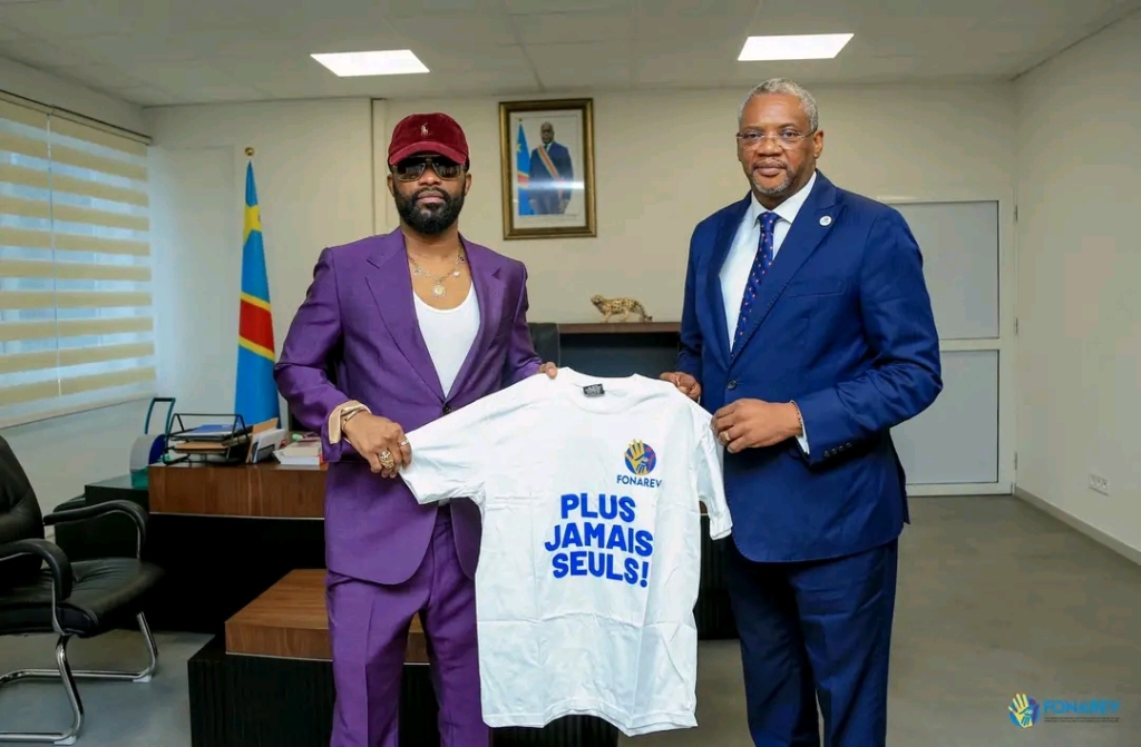 RDC- Société : Fally Ipupa et le FONAREV Unissent Leurs Forces pour la Campagne « PlusJamaisSeuls »